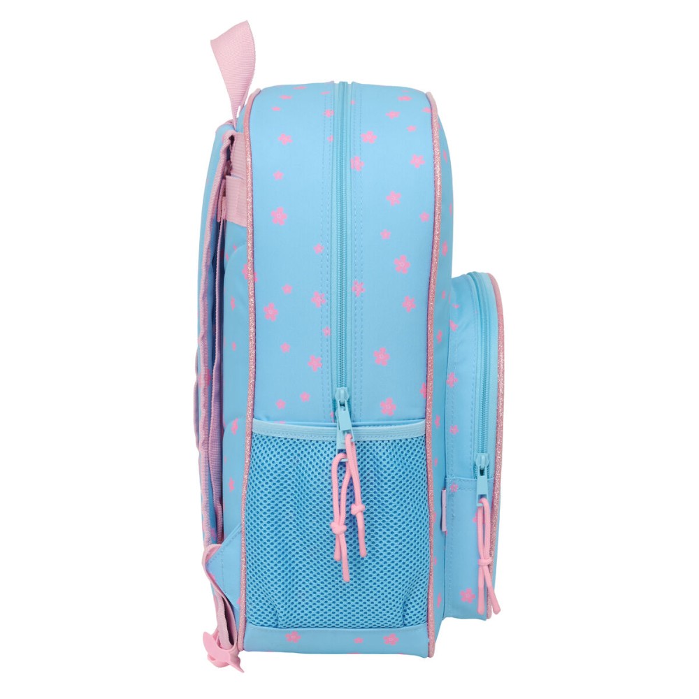 Schulrucksack Lilo & Stitch Happy Himmelsblau 33 x 42 x 14 cm