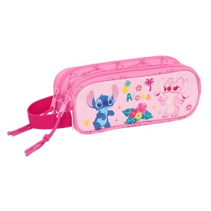 Fourre-tout Lilo & Stitch Chill Rose Menthe 21 x 8 x 6 cm