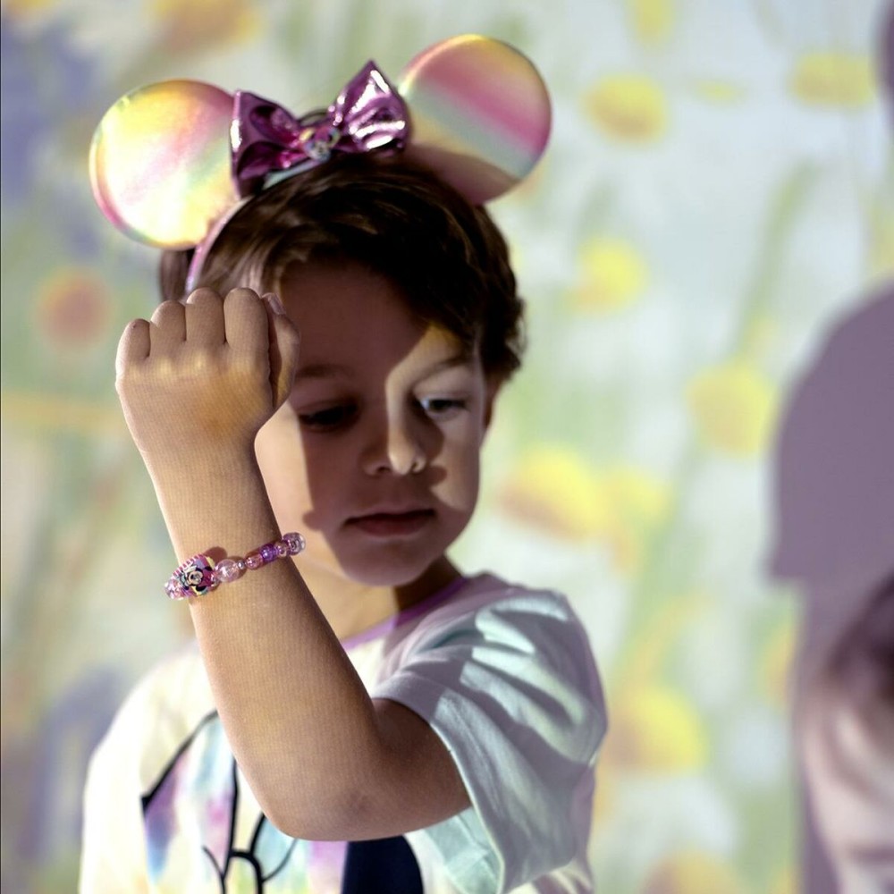 Ensemble Collier et Bracelets Minnie Mouse Rose 2 Pièces