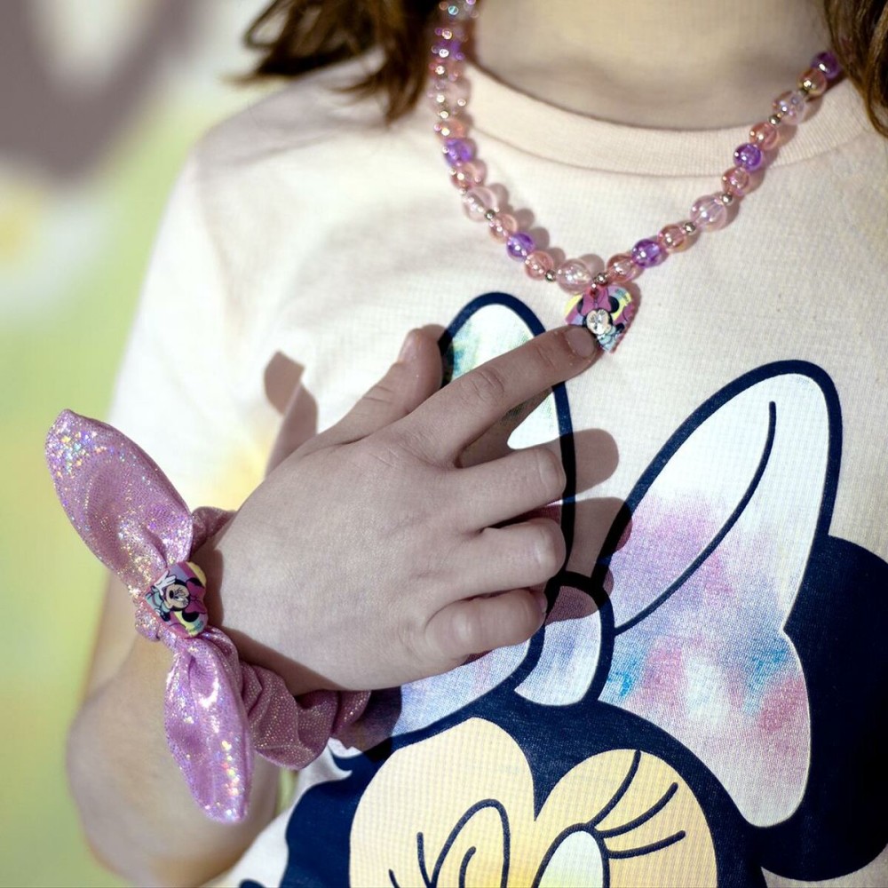 Ensemble Collier et Bracelets Minnie Mouse Rose 2 Pièces