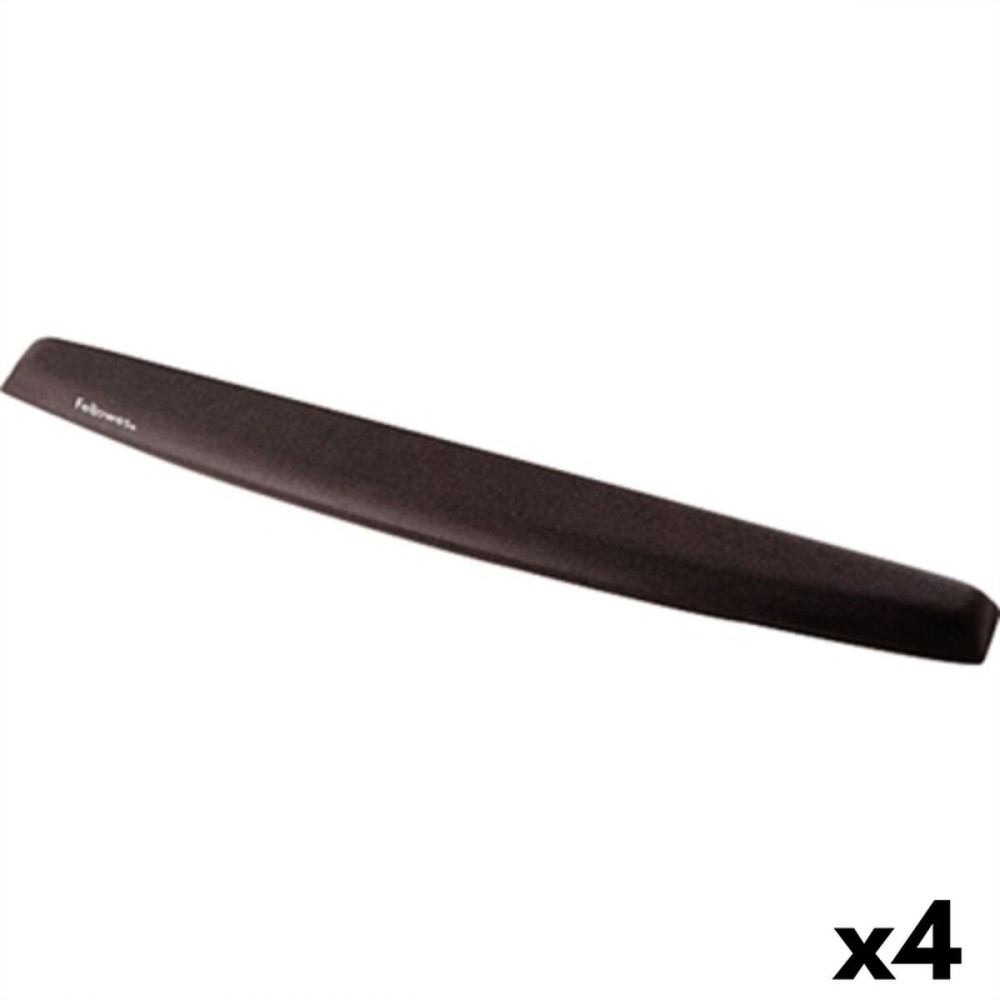 Handgelenkstütze Fellowes Schwarz Stoff Foam 4 Stück (23 x 490 x 58 mm)