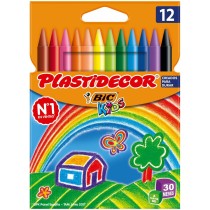 Crayons gras de couleur Bic Multicouleur