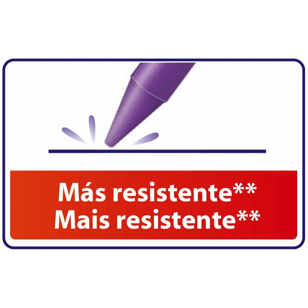 Crayons gras de couleur Bic Multicouleur