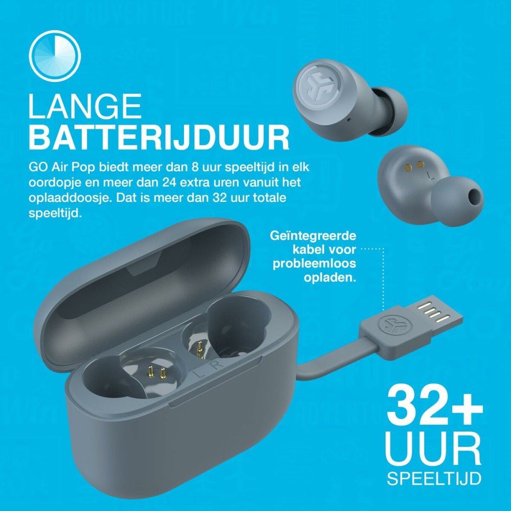 Headphones with Microphone JLab IEUEBGAIRPOPRSLT124 Grey Board