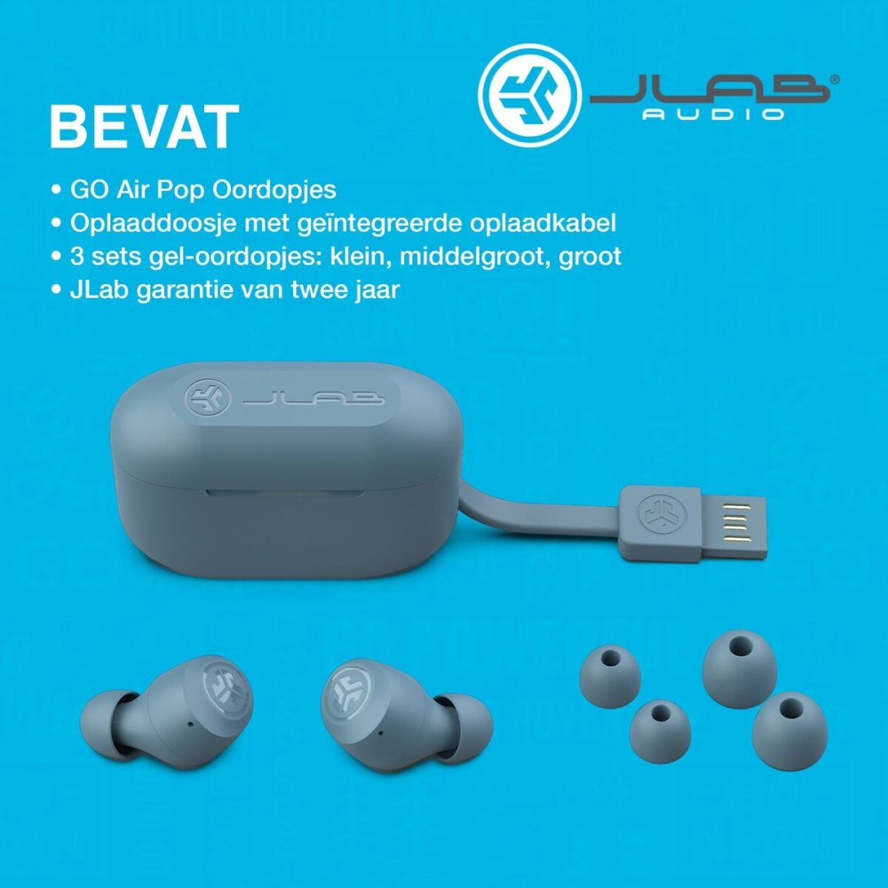 Headphones with Microphone JLab IEUEBGAIRPOPRSLT124 Grey Board