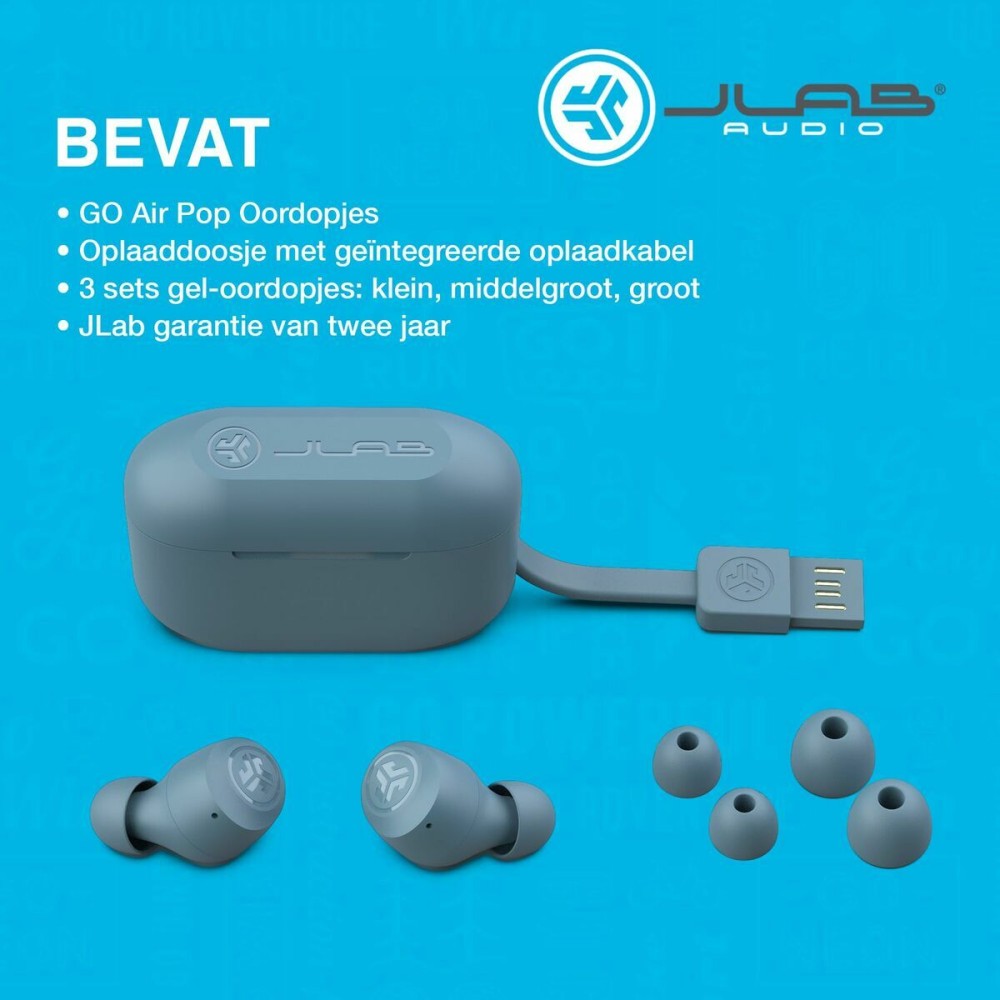 Headphones with Microphone JLab IEUEBGAIRPOPRSLT124 Grey Board