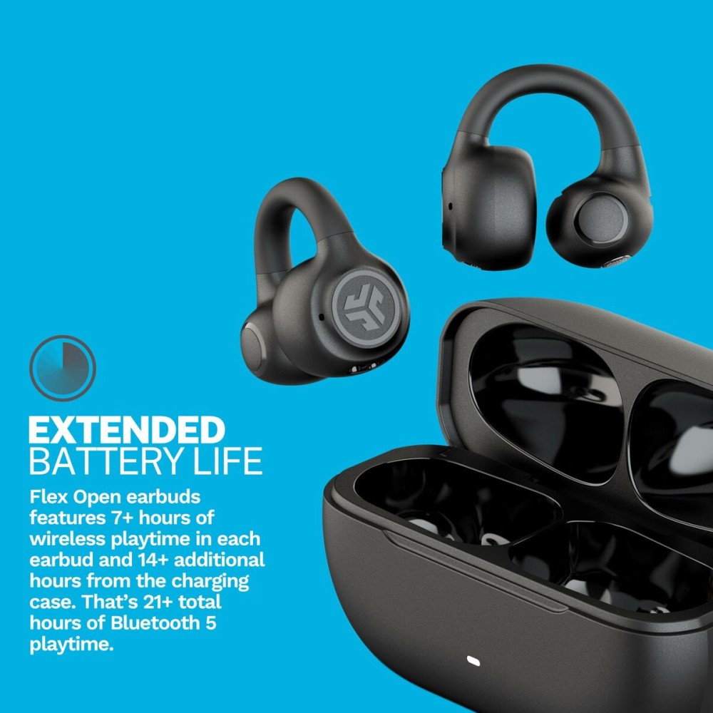 Wireless Earphones with Charging Case JLab IEUEBFLEXRBLK124 Black