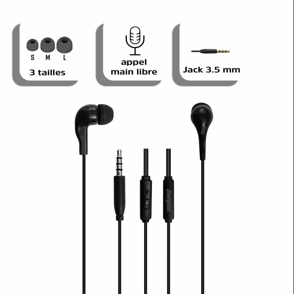 Casque Energizer CIA6BK Noir