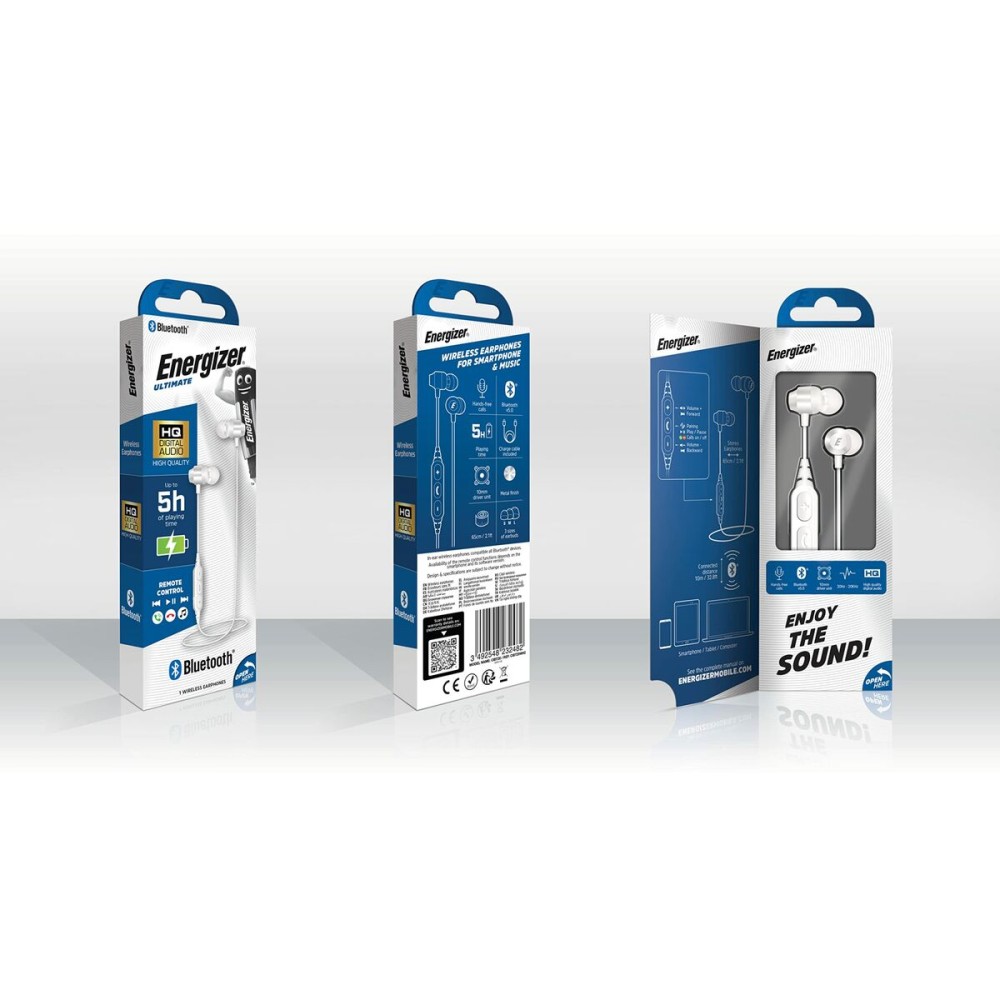 Casque Energizer CIBT20WH2 Blanc