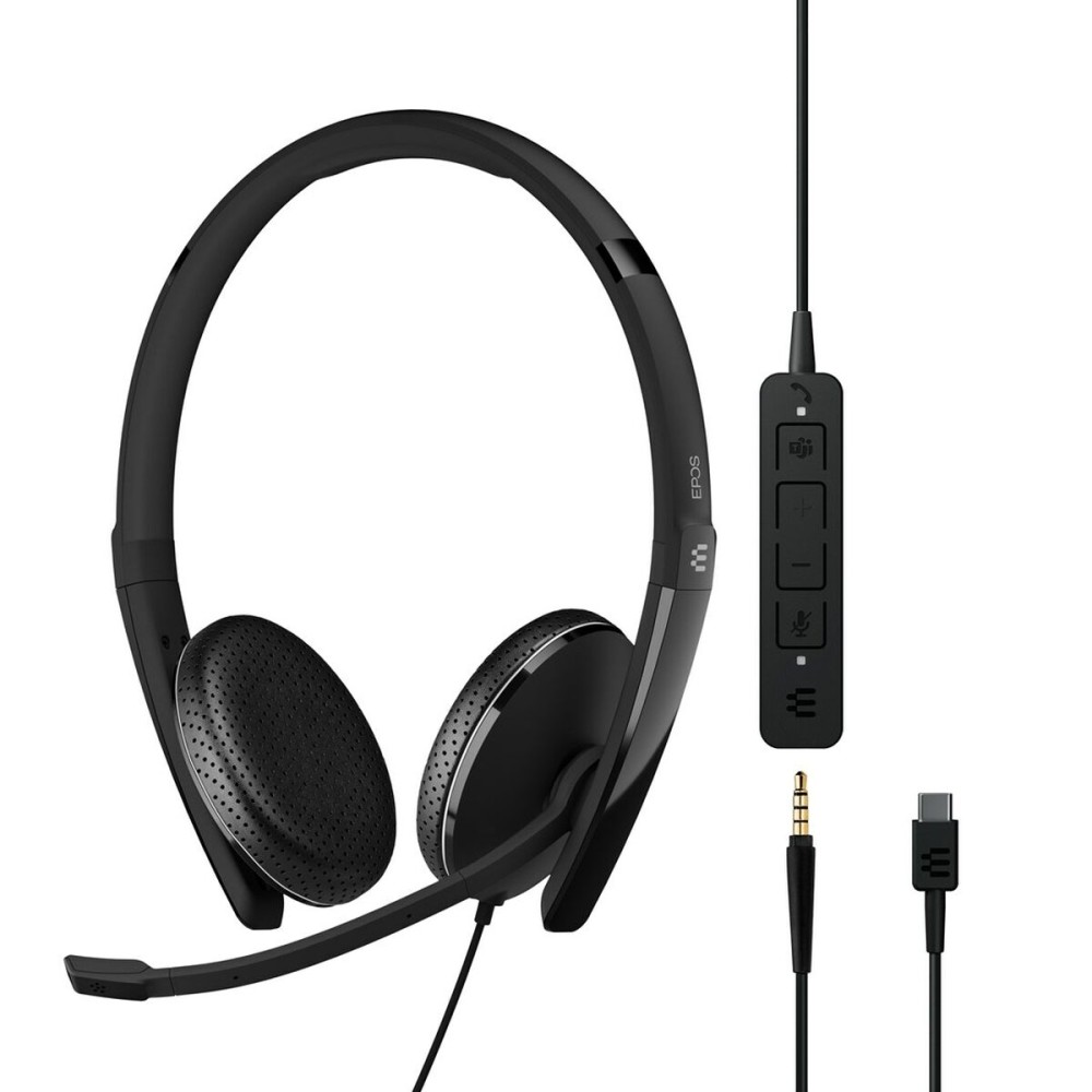 Headphones with Microphone Epos 1000906 Black