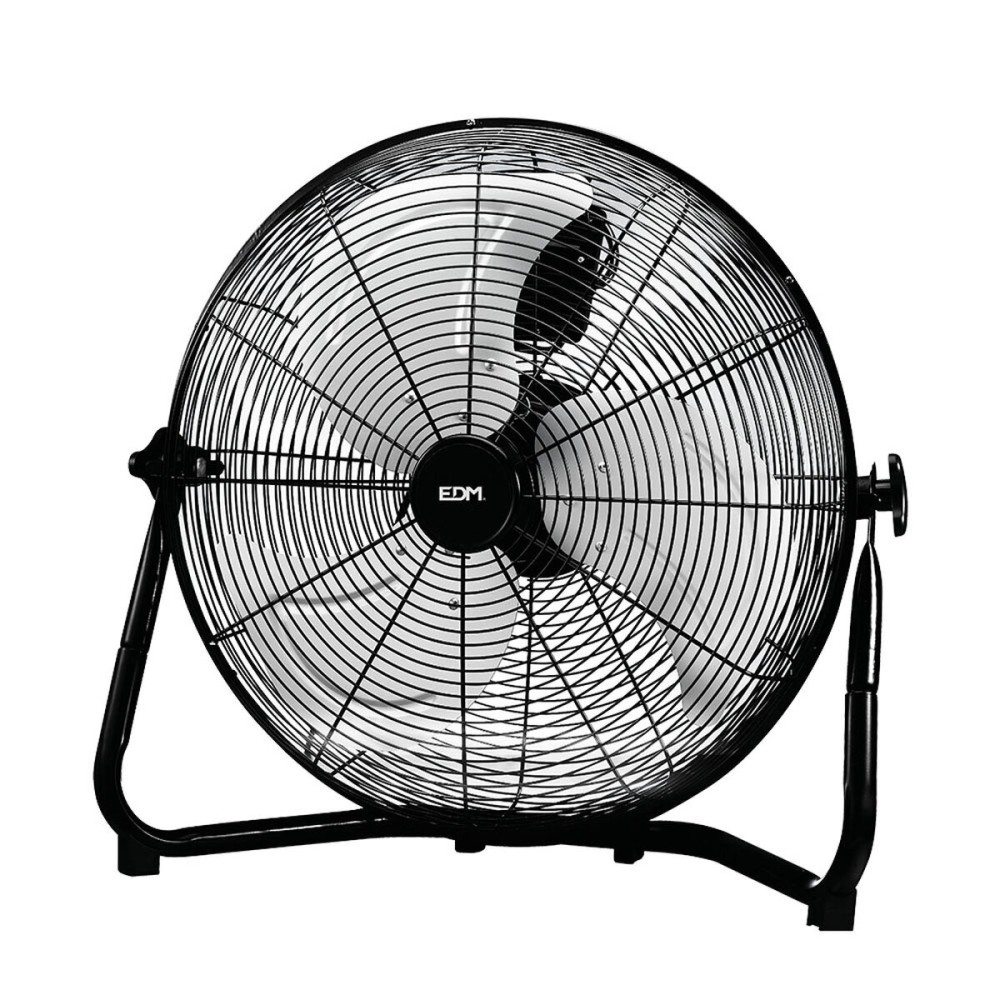 Ventilateur de Sol EDM industriel Ø 50 x 58 cm Noir 130 W