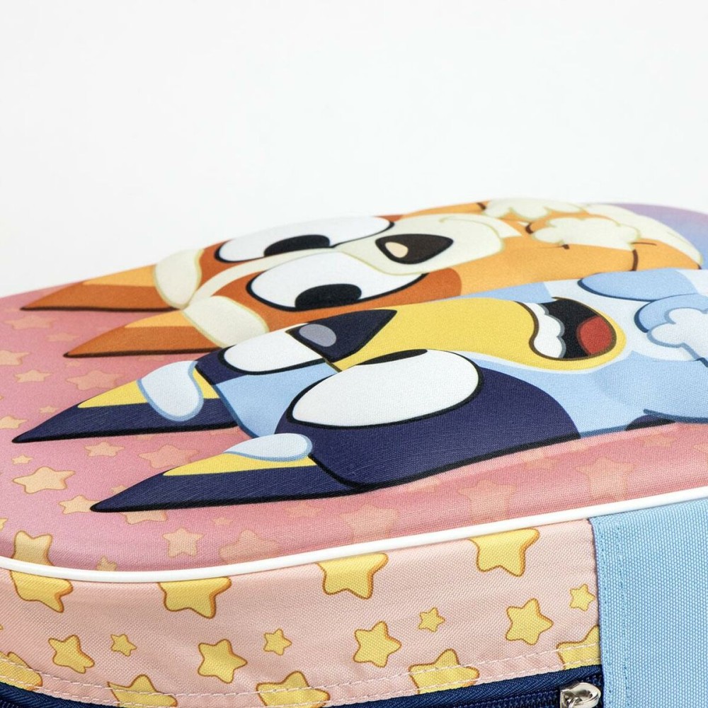 Cartable 3D avec roulettes Bluey Rose