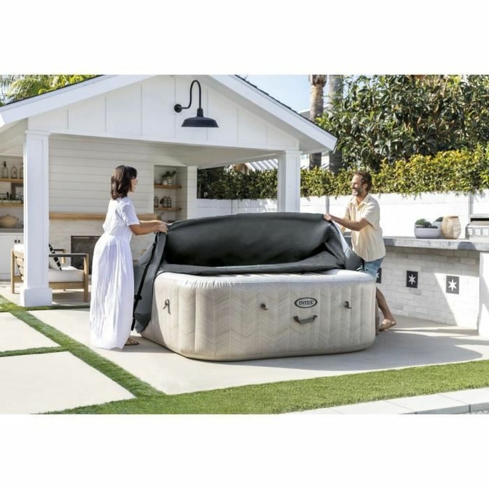 Poolabdeckung Intex Grau 1,93 x 1,93 x 0,71 m (6 Stück)