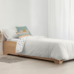 Bettdeckenbezug Kids&Cotton Kanu Beige 155 x 220 cm