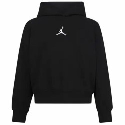 Sweat-shirt à capuche fille Jordan Icon Play Blanc Noir