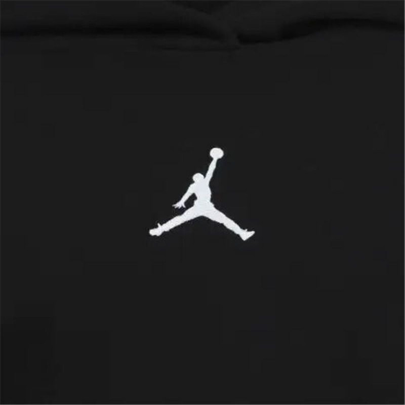 Sweatshirt mit Kapuze für Mädchen Jordan Icon Play Weiß Schwarz