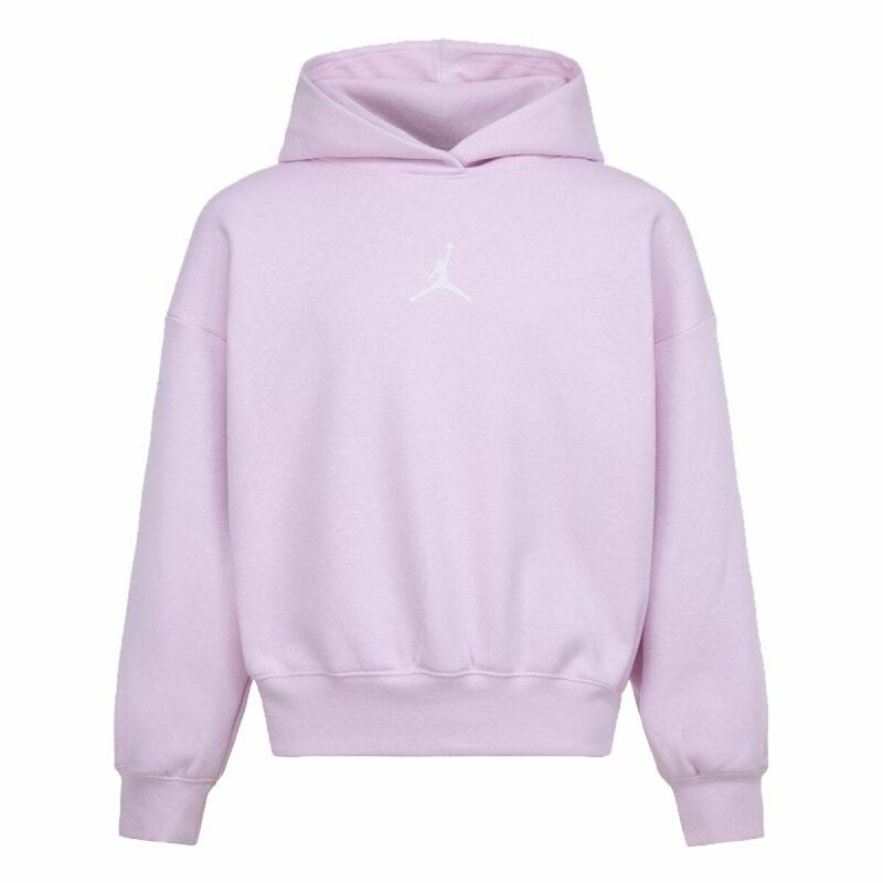 Sweatshirt mit Kapuze für Mädchen Jordan Icon Play Weiß Lavendel