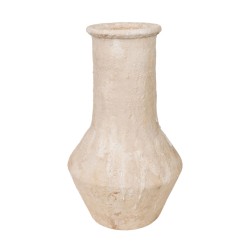 Vase Romimex Blanc Terre cuite 27 x 30 x 27 cm Avec des poignées