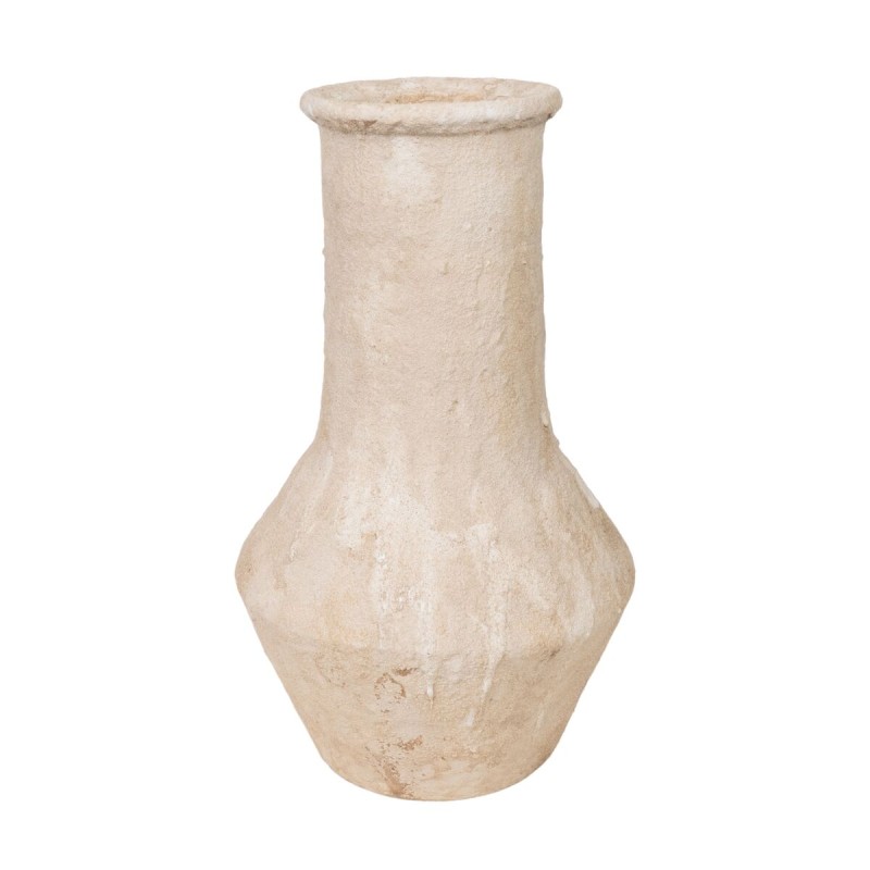 Vase Romimex Blanc Terre cuite 27 x 30 x 27 cm Avec des poignées