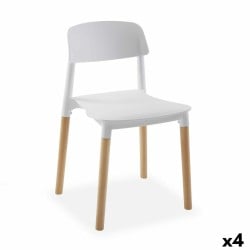 Chaise Versa Blanc 45 x 76 x 42 cm (4 Unités)