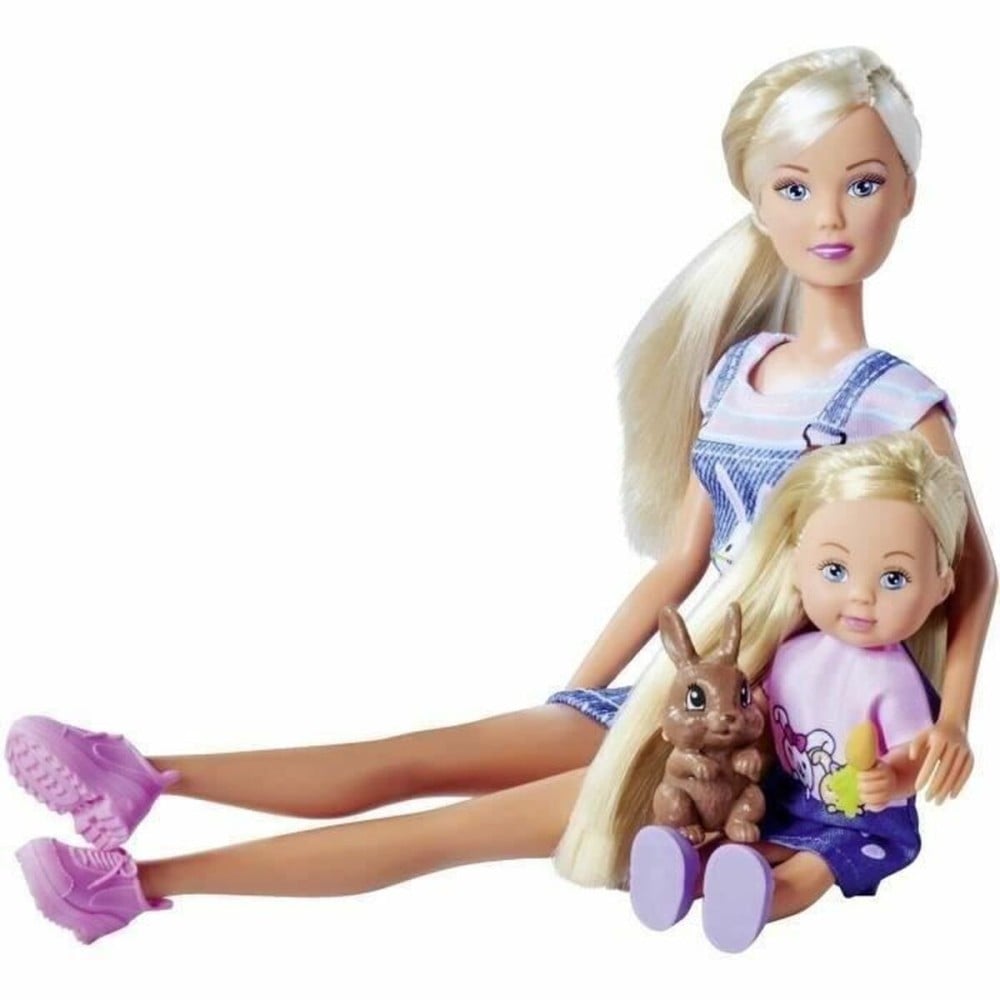Baby doll Simba Steffi Love - Familia de conejos + Evi love