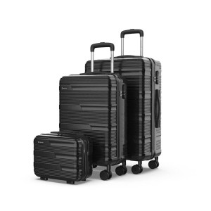 Set of suitcases Numada Black (3 Pieces)