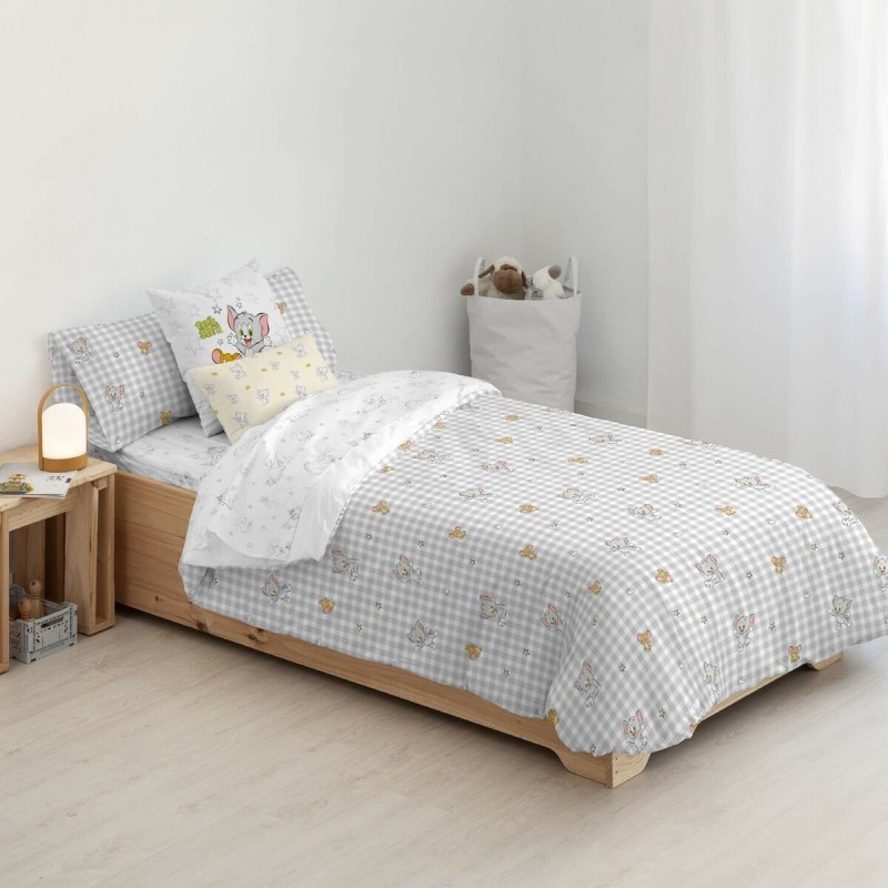 Housse de Couette Tom & Jerry Vichy Multicouleur 175 Fils 180 x 220 cm