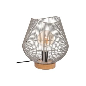 Tischlampe Atmosphera Jena Grau Metall 40 W (Ø 28 x 26 cm)