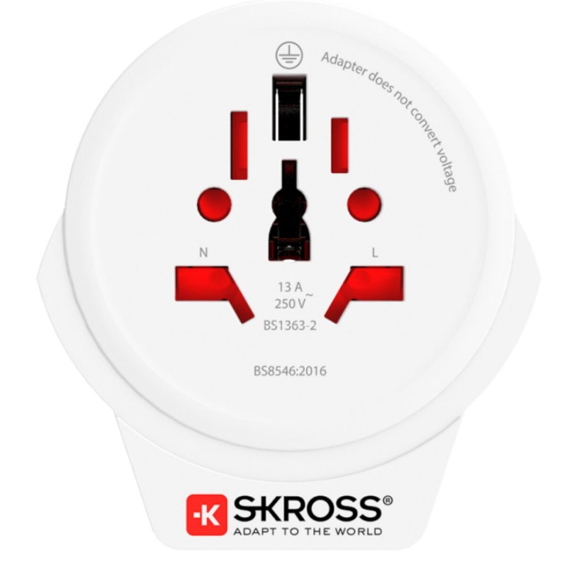 Adaptateur pour Prises Skross 1.500266 Blanc