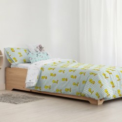 Housse de Couette Piolín Tweety Vichy Multicouleur 175 Fils 155 x 220 cm