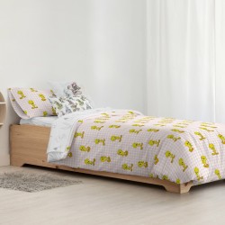 Housse de Couette Piolín Tweety Vichy Rose 175 Fils 155 x 220 cm