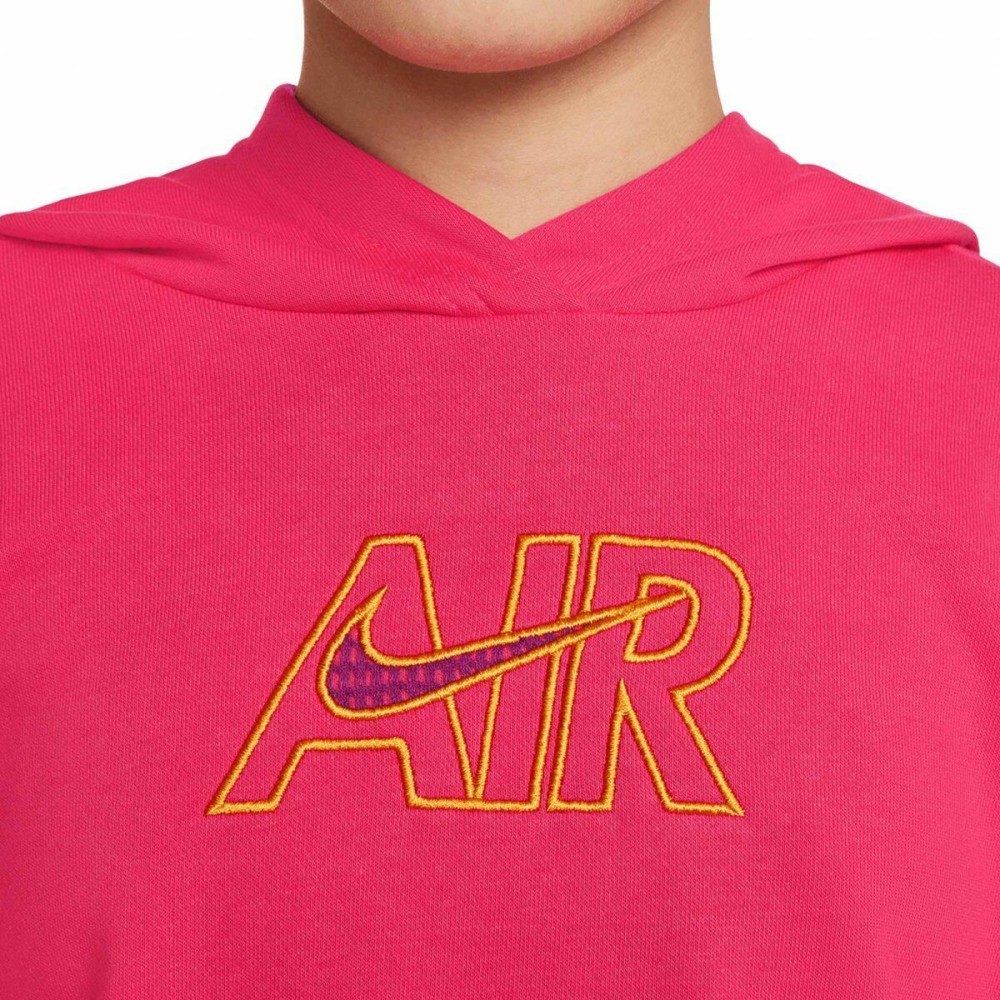 Sweat-shirt à capuche fille CROP HOODIE Nike DM8372 666 Rose