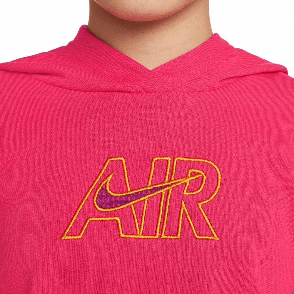 Sweat-shirt à capuche fille CROP HOODIE Nike DM8372 666 Rose