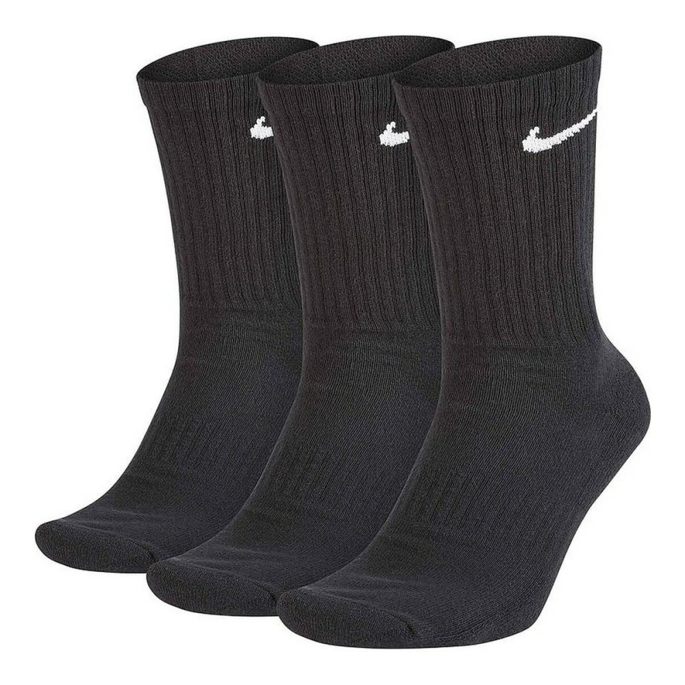 Chaussettes de Sport Nike EVERYDAY CUSHIONED SX7664 Noir Nylon (3 pcs)