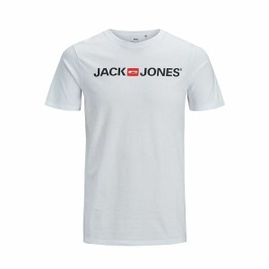 Herren Kurzarm-T-Shirt JJECORP LOGO TEE SS O-NECK NOSS Jack & Jones 12137126 Weiß