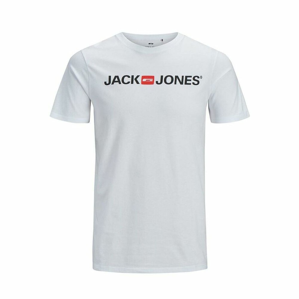 Herren Kurzarm-T-Shirt JJECORP LOGO TEE SS O-NECK NOSS Jack & Jones 12137126 Weiß