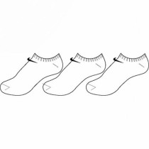 Sport-Knöchelsocken Nike SX2554 101 Weiß/Schwarz