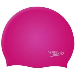 Swimming Cap Speedo PLAIN MOULDED Pink Silicone