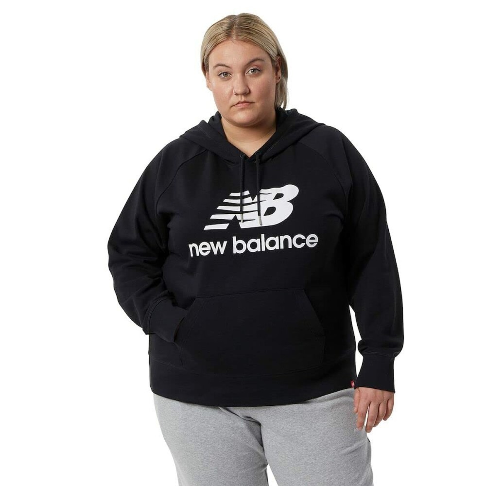 Damen Sweater mit Kapuze New Balance WT03550 Schwarz