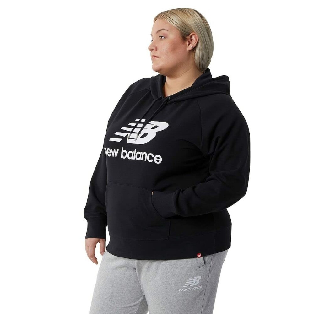 Damen Sweater mit Kapuze New Balance WT03550 Schwarz