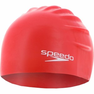 Swimming Cap Speedo 8-0838514614 Red Silicone Plastic