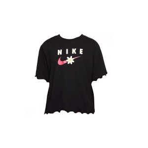 Child's Short Sleeve T-Shirt TEE ENERGY BOXY FRILLY Nike DO1351 Black