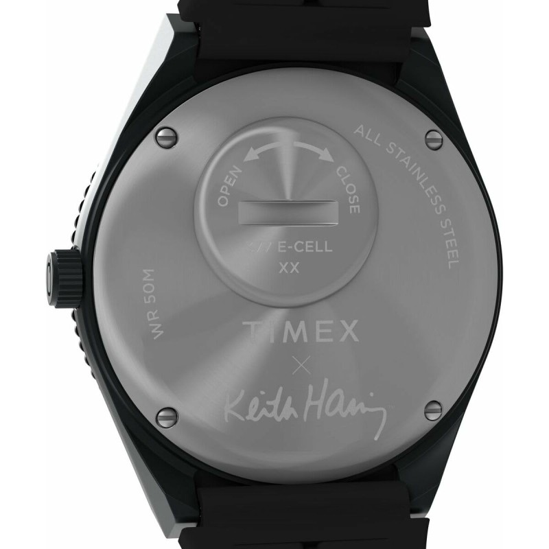 Montre Homme Timex Q X KEITH HARING SPECIAL EDT. Noir (Ø 38 mm)