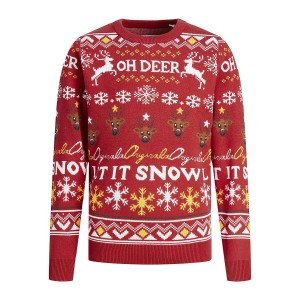 Unisex Jumper JORHOHO Jack & Jones 12221312 Red