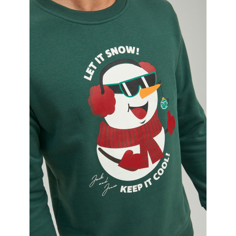 Men’s Sweatshirt without Hood JORTOON Jack & Jones 23149 Green
