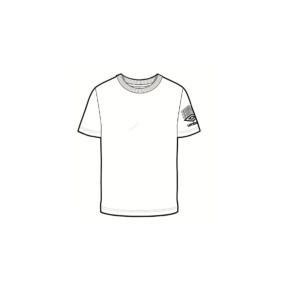 Herren Kurzarm-T-Shirt Umbro TERRACE 66207U 13V Weiß