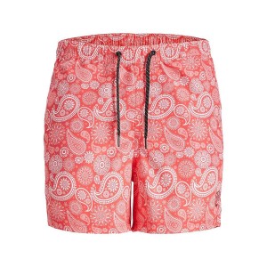 Men’s Bathing Costume SQUAD Jack & Jones PAISLEY 12234512 Pink