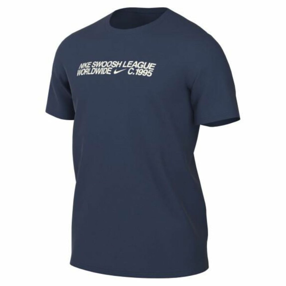 Men’s Short Sleeve T-Shirt Nike TEE ESS CORE 4 DM6409 410 Navy Blue