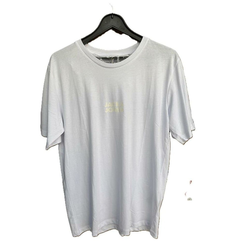 Men’s Short Sleeve T-Shirt Jack & Jones JJORLA TEE SS CREW NEW 12270873 White