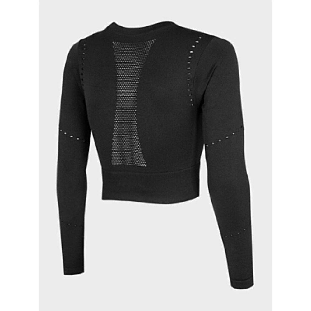 Damen Kurzarm-T-Shirt PURE FORCE H4Z22 TSDLF010 4F Schwarz